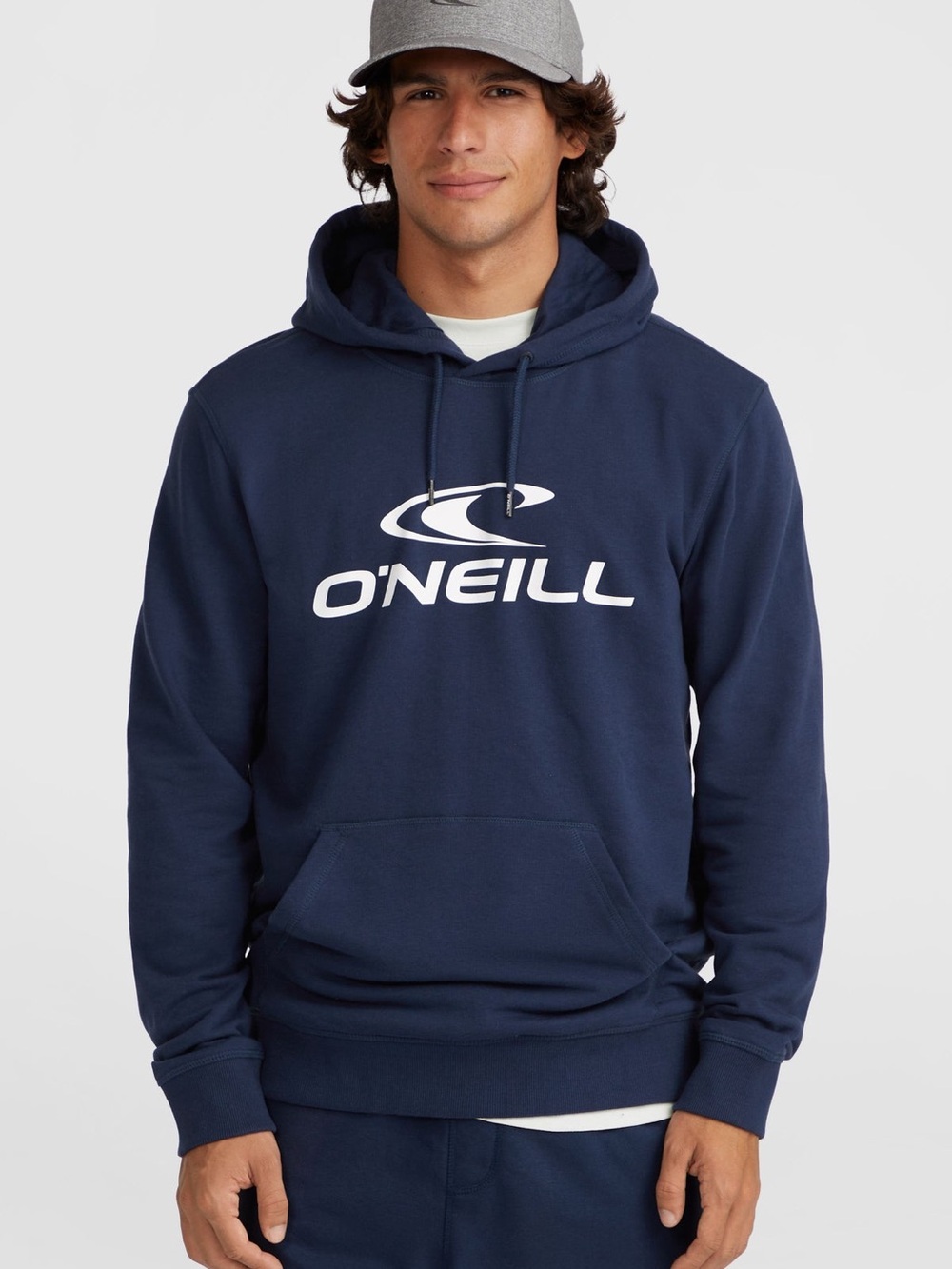 O'Neill Navy Pullover Hoodie with White Logo
